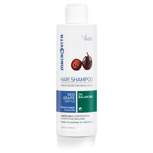 MACROVITA Oil Balancing Hair Shampoo Rote Traube & Brennnessel 200ml
