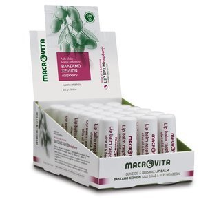 MACROVITA pomadka do ust z bio-składnikami SPF10 MALINA 4g